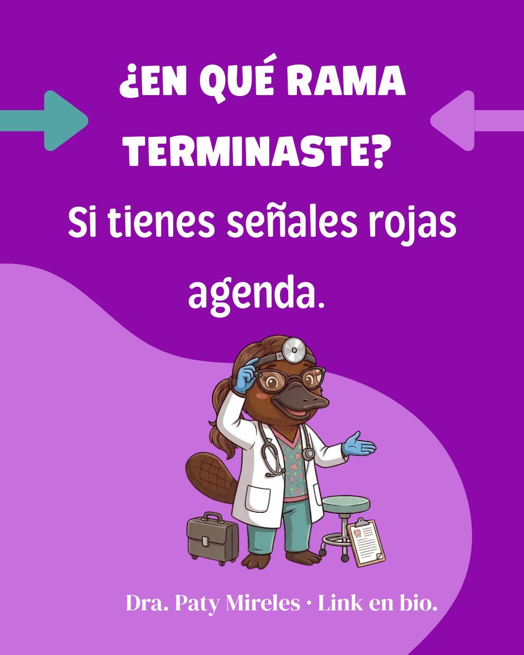 ¿En qué rama terminaste? Agenda con la Dra. Paty